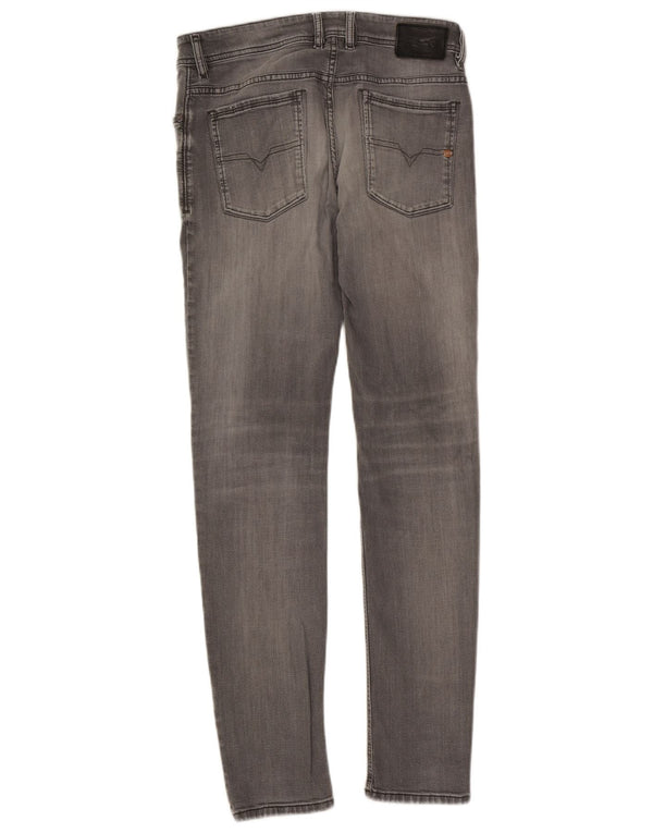 Diesel Uomo Sleenker Slim Jeans W32 L32 Cotone Grigio