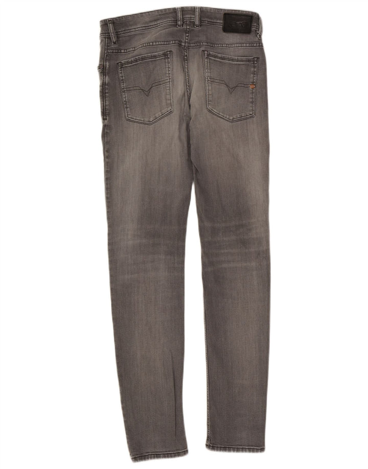 Diesel Uomo Sleenker Slim Jeans W32 L32 Cotone Grigio