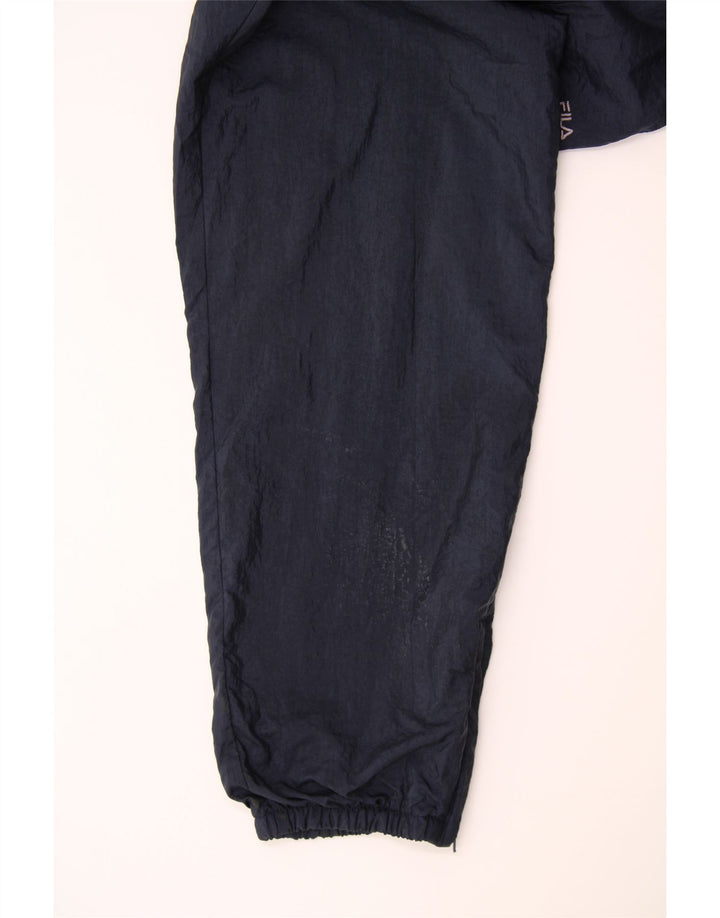 FILA Womens Tracksuit Trousers Joggers IT 44 Medium Navy Blue Polyamide Vintage Fila and Second-Hand Fila from Messina Hembry 
