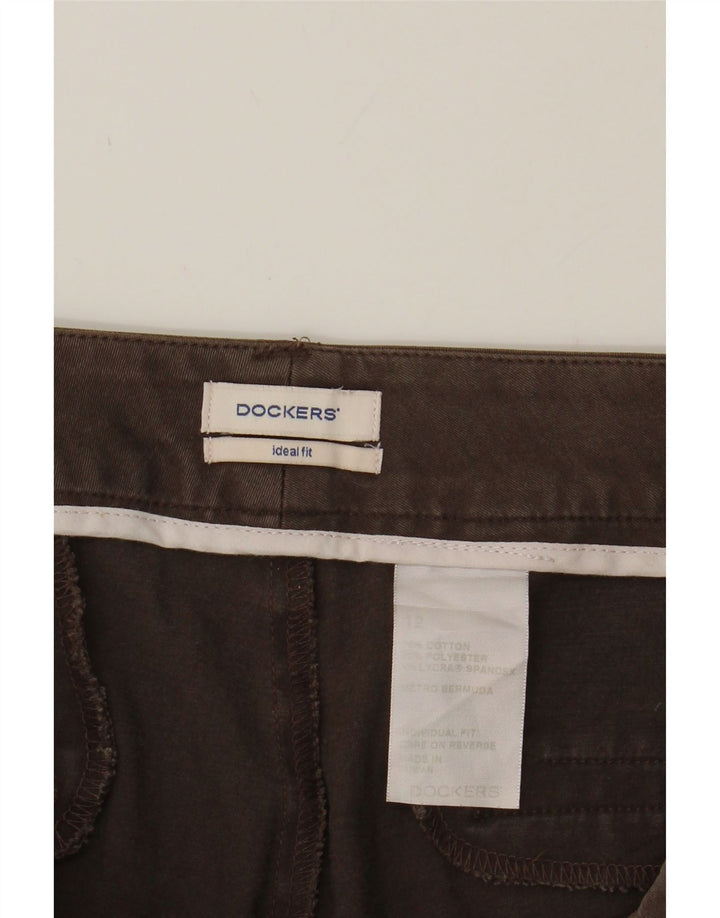 DOCKERS Womens Casual Shorts US 12 Large W34 Brown Cotton Vintage Dockers and Second-Hand Dockers from Messina Hembry 