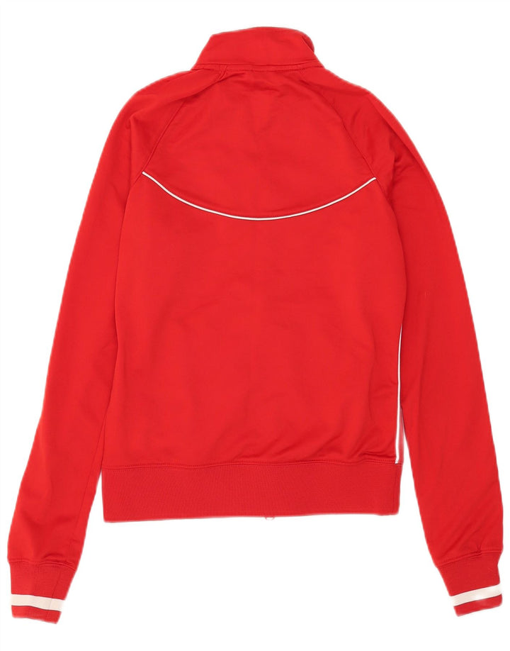 Giacca da tuta da donna Nike UK 10/12 poliestere rosso medio