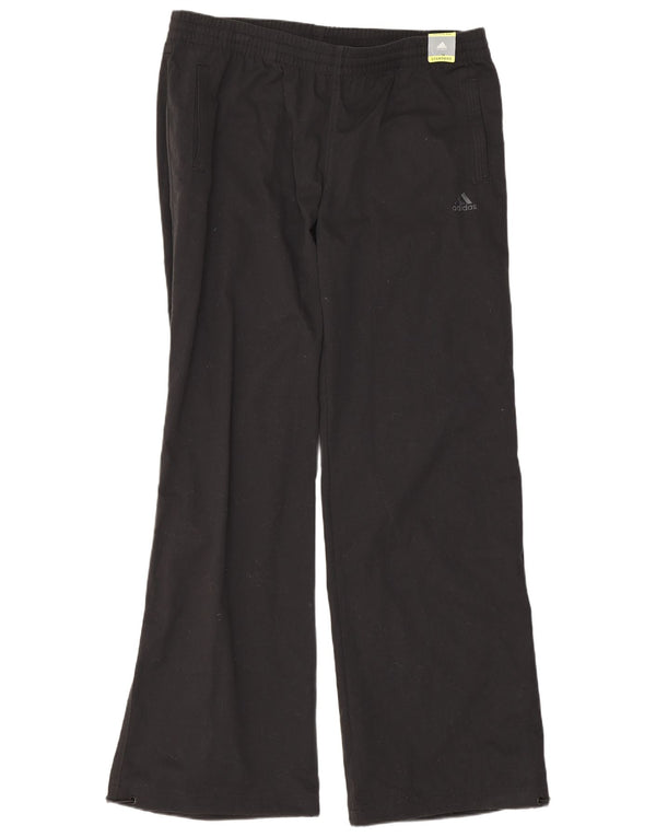 Pantaloni Adidas Climalite Regular Bootcut da donna UK 16 Large W34 L31 Neri
