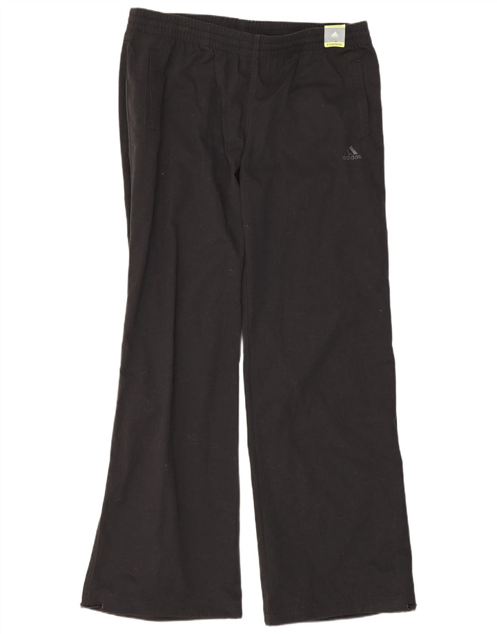 Pantaloni Adidas Climalite Regular Bootcut da donna UK 16 Large W34 L31 Neri