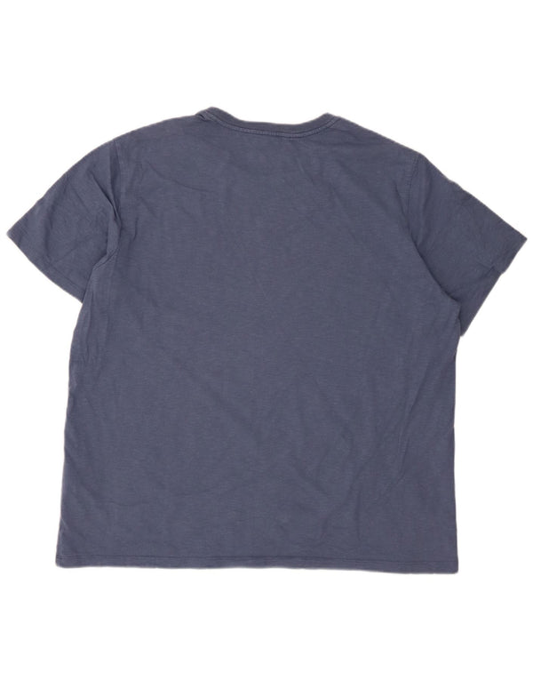 T-shirt standard da uomo Levi's Top XL in cotone screziato blu navy