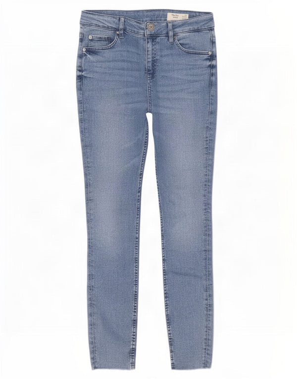 Marks & Spencer Donna The Ivy Skinny Jeans UK 12 Medio W30 L30 Blu