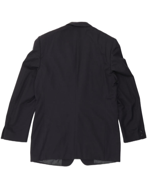 MISSONI Mens 2 Button Blazer Jacket IT 52 XL Navy Blue Wool