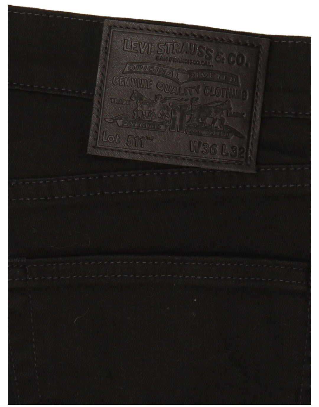 LEVI'S Jeans da uomo 511 slim W36 L32 cotone nero
