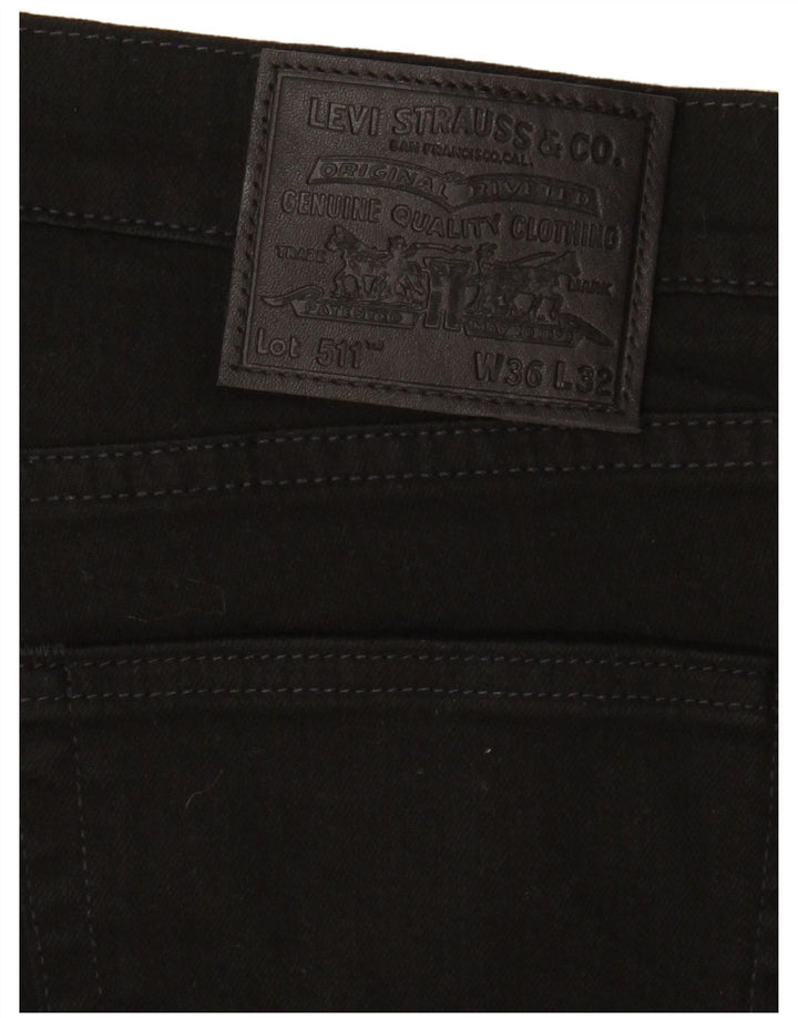 LEVI'S Jeans da uomo 511 slim W36 L32 cotone nero