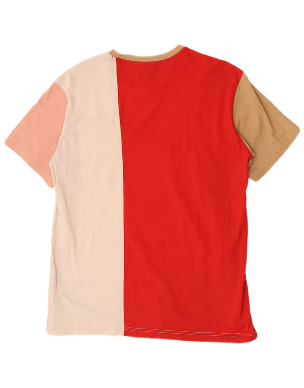 T-shirt da uomo Champion Top in cotone color block multicolore medio
