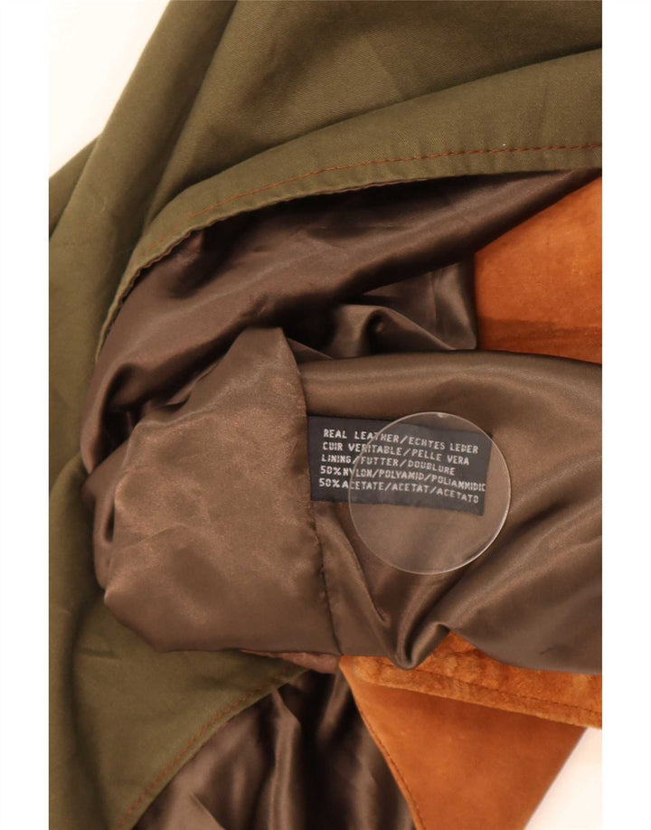Gilet da uomo in pelle scamosciata Blackthorn in pelle marrone medio