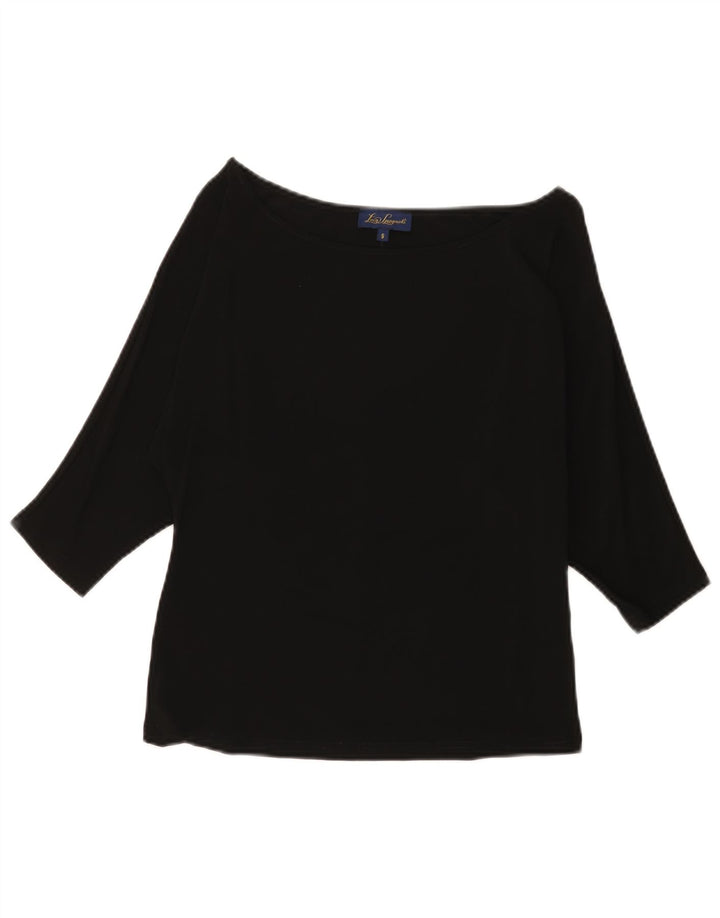 Maglia da donna Luisa Spagnoli manica 3/4 UK 8 piccola nera