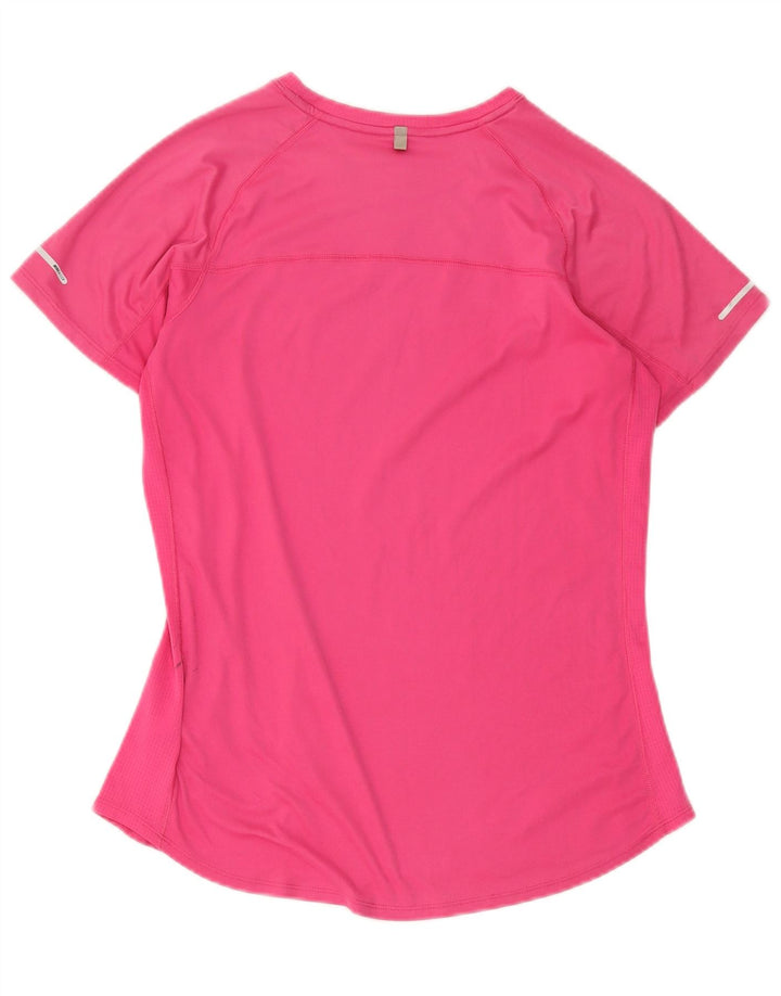 T-shirt da donna Nike Dri Fit Top UK 14 poliestere rosa medio