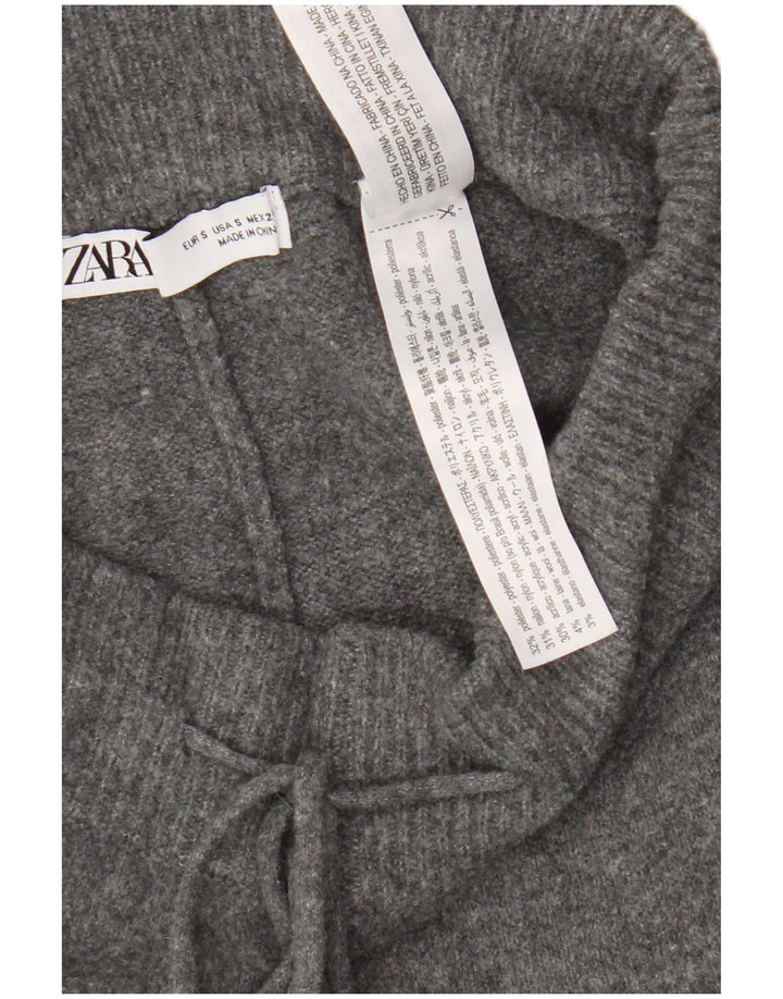 Pantaloni da tuta da donna Zara Joggers UK 10 Small Poliestere grigio