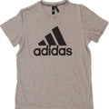 ADIDAS Mens Graphic T-Shirt Top Large Grey Cotton Vintage Adidas and Second-Hand Adidas from Messina Hembry 