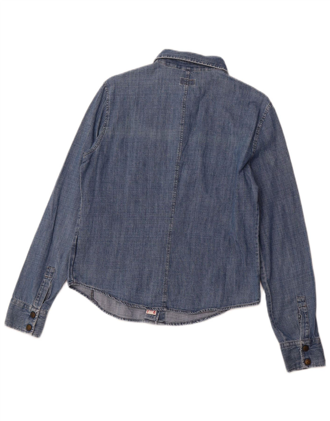 ARMANI JEANS Camicia in denim da donna UK 14 Cotone blu medio