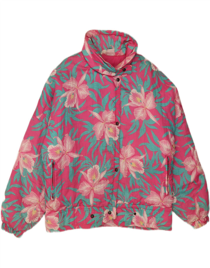 Giacca a vento da donna Peralp UK 18 XL Rosa floreale