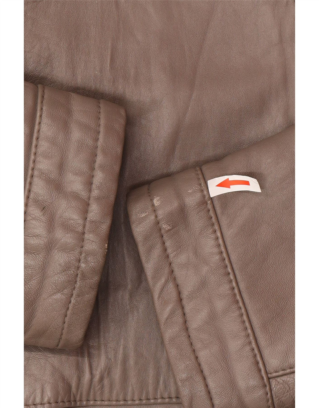 Giacca in pelle vintage da uomo UK 40 grande marrone