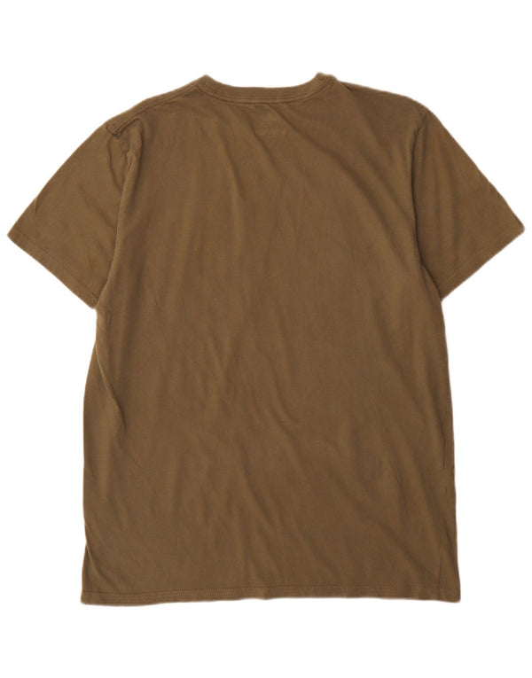 Adidas Golf Graphic T-shirt da uomo Top Large in cotone kaki