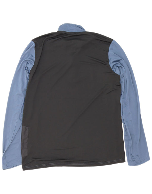 Adidas Uomo Aeroready Pullover Tuta Top Large Blu Navy Colourblock