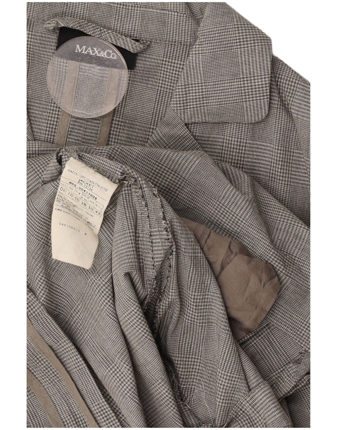 Max & Co. Abito da donna in 2 pezzi con maniche a 3/4 UK 12 Medium W30 L31 Grigio a quadri