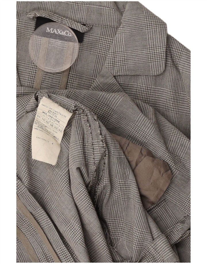 Max & Co. Abito da donna in 2 pezzi con maniche a 3/4 UK 12 Medium W30 L31 Grigio a quadri