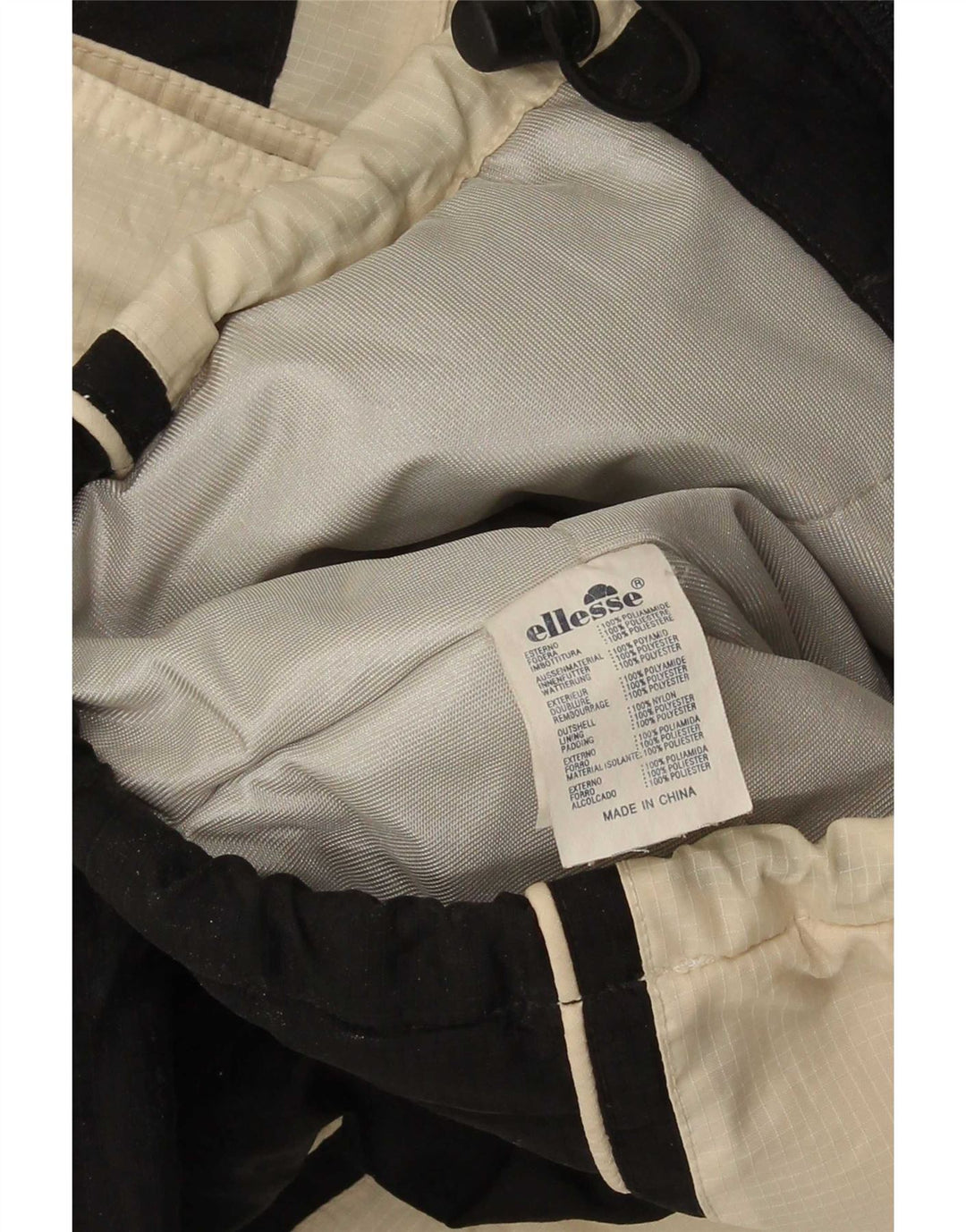 Giacca a vento oversize da donna Ellesse UK 10 Small Black Colourblock