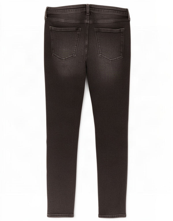 Jeans skinny a vita alta da donna Zara EU 46 XL W36 L26 cotone grigio