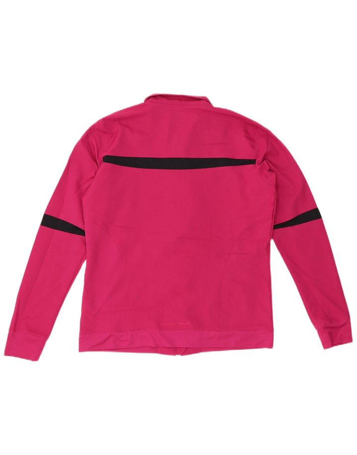 Giacca da tuta da donna UNDER ARMOUR UK 14 Colorblock rosa medio