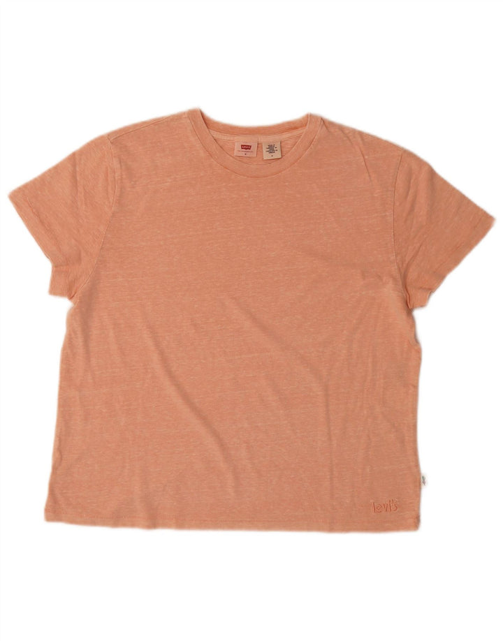 T-shirt da donna LEVI'S UK 14 arancione medio