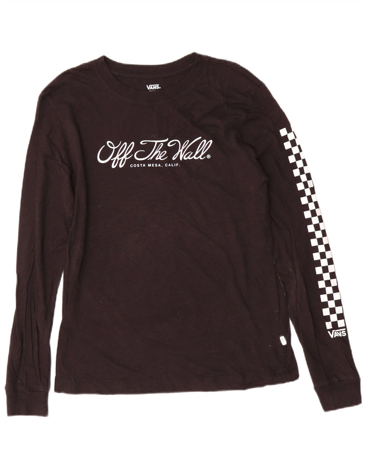 Top grafico da donna a maniche lunghe VANS UK 10 piccolo nero