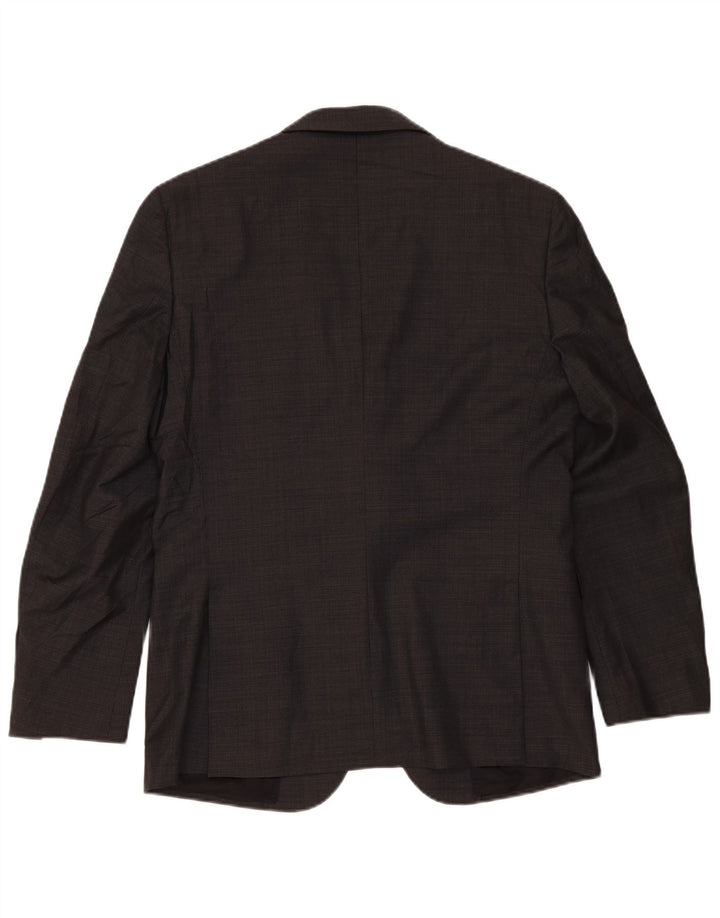 Giacca blazer da uomo a 2 bottoni Massimo Dutti EU 52 Large Grey Wool