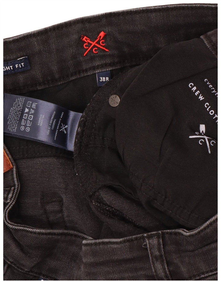 Crew Clothing Jeans dritti da uomo W38 L32 Cotone grigio