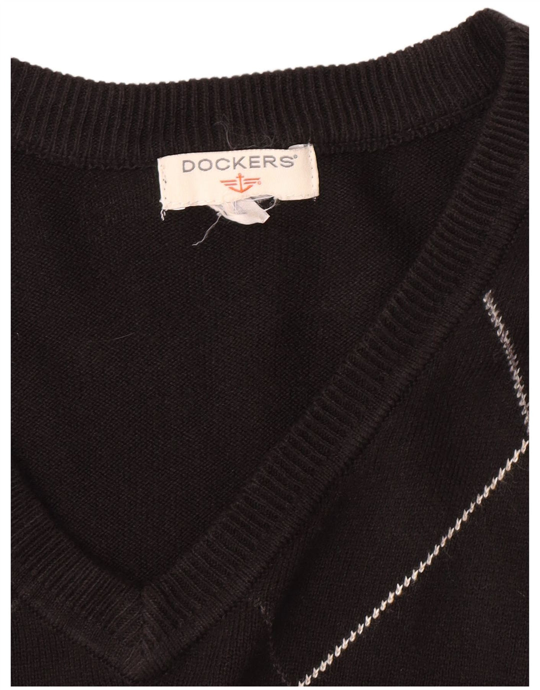 Canottiera da uomo Dockers XL nera a rombi/diamante