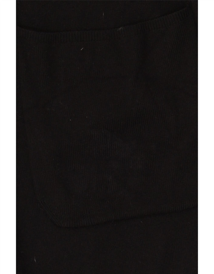 Maglione cardigan oversize lungo da donna Marks & Spencer UK 18 XL Nero
