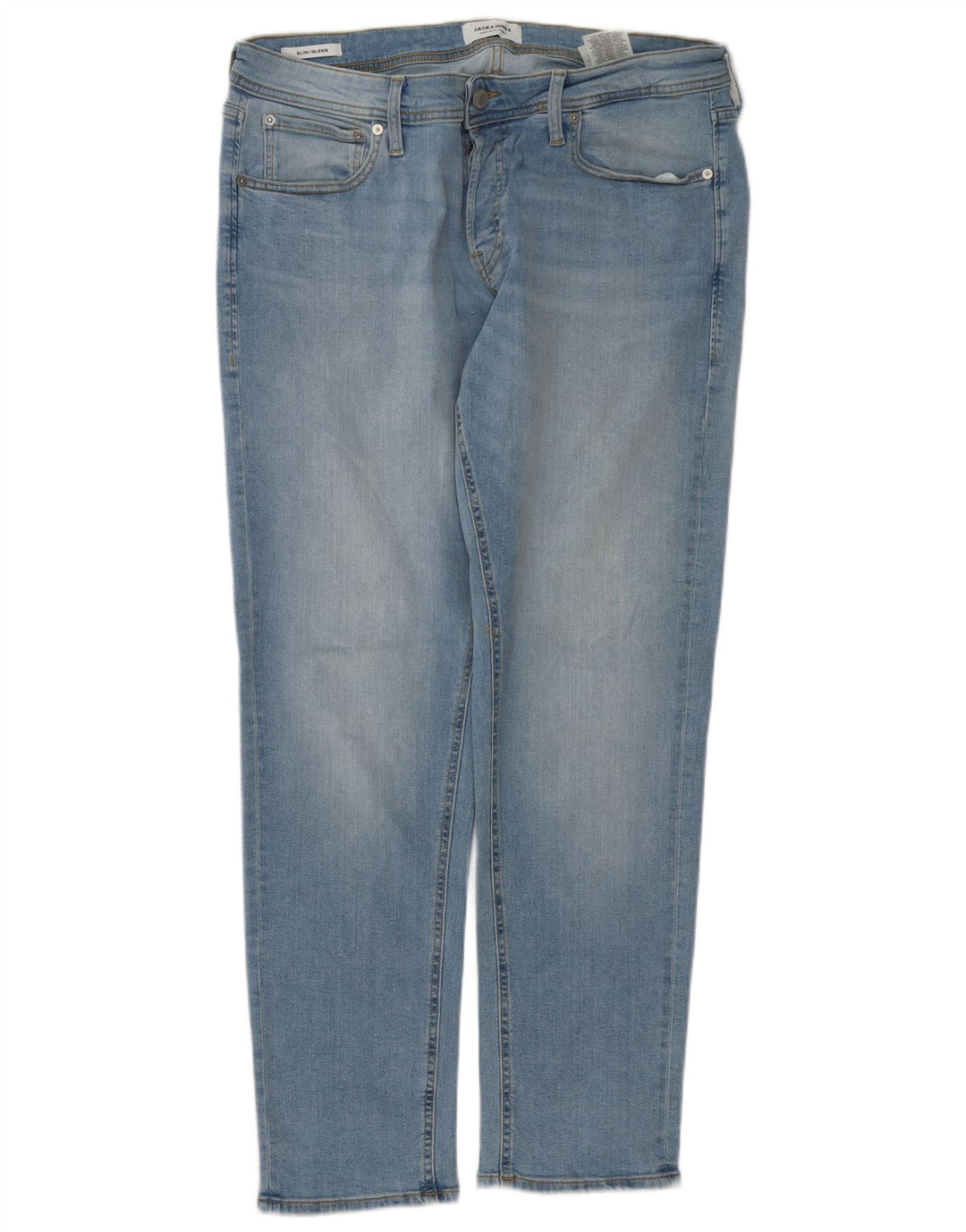 Jack & Jones Uomo GLENN Slim Jeans W36 L32 Cotone Blu
