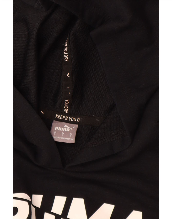 Felpa con cappuccio oversize grafica da donna Puma UK 10 Small Poliestere nero