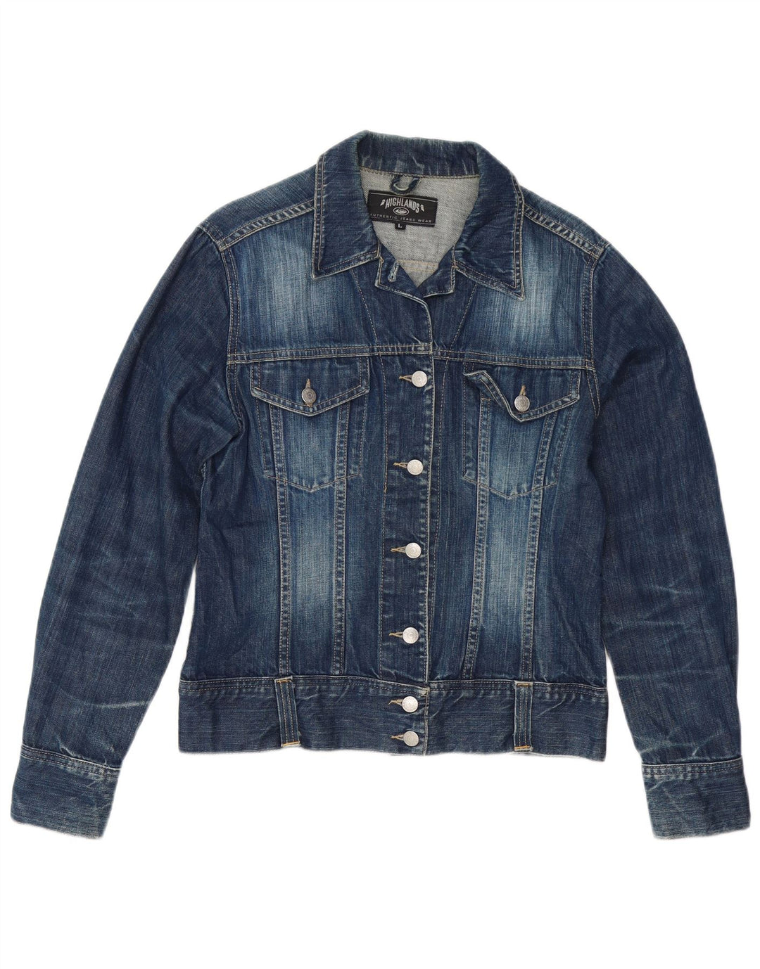 Giacca di jeans da donna Highlands UK 14 grande blu navy