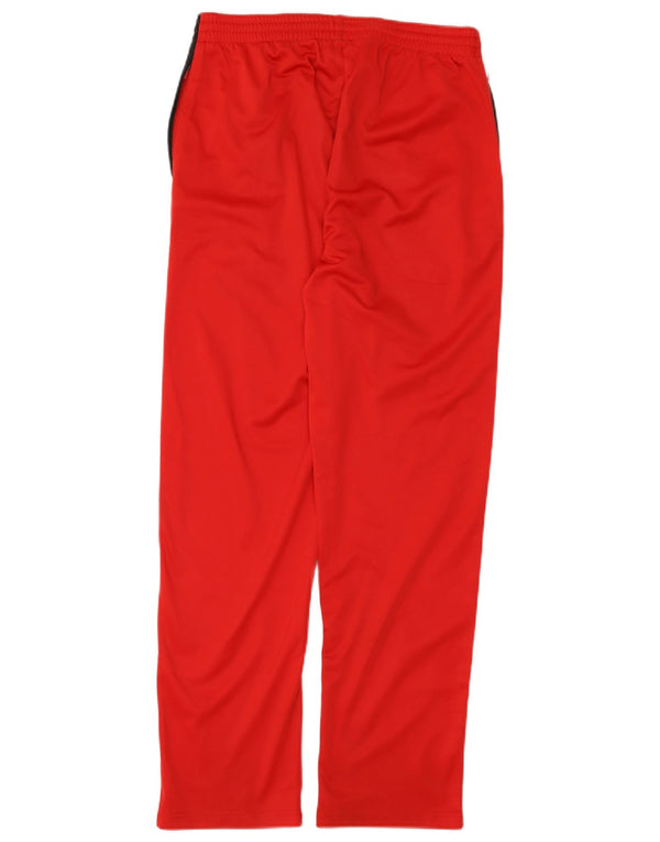 Pantaloni da tuta da uomo Kappa in poliestere color block rosso medio
