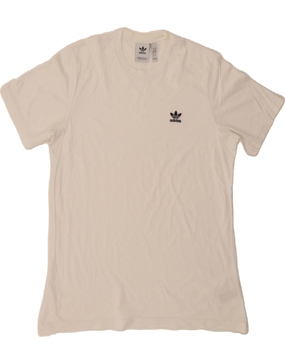 ADIDAS Mens T-Shirt Top Large White Cotton Vintage Adidas and Second-Hand Adidas from Messina Hembry 