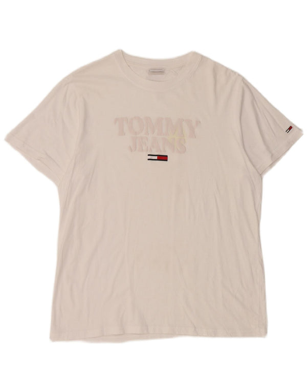 T-shirt grafica da donna Tommy Hilfiger Top UK 14 Medium White