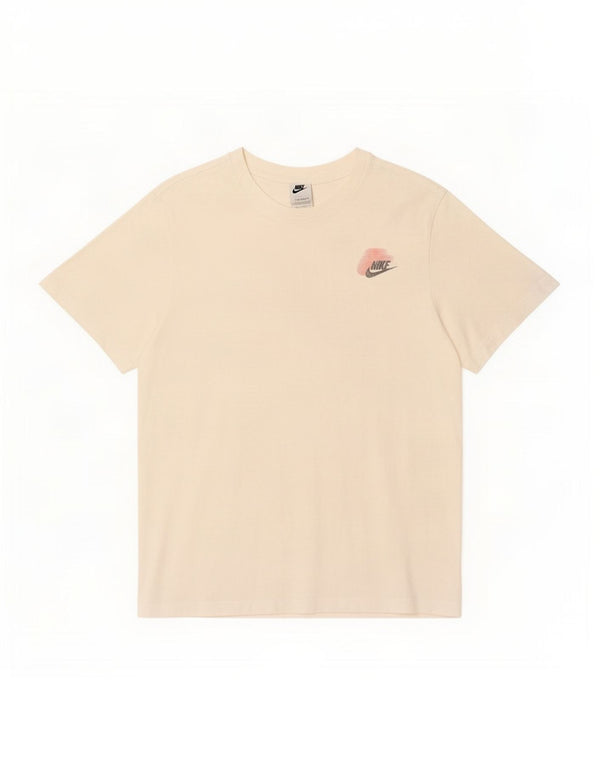 T-shirt grafica da uomo Nike Top in cotone bianco medio
