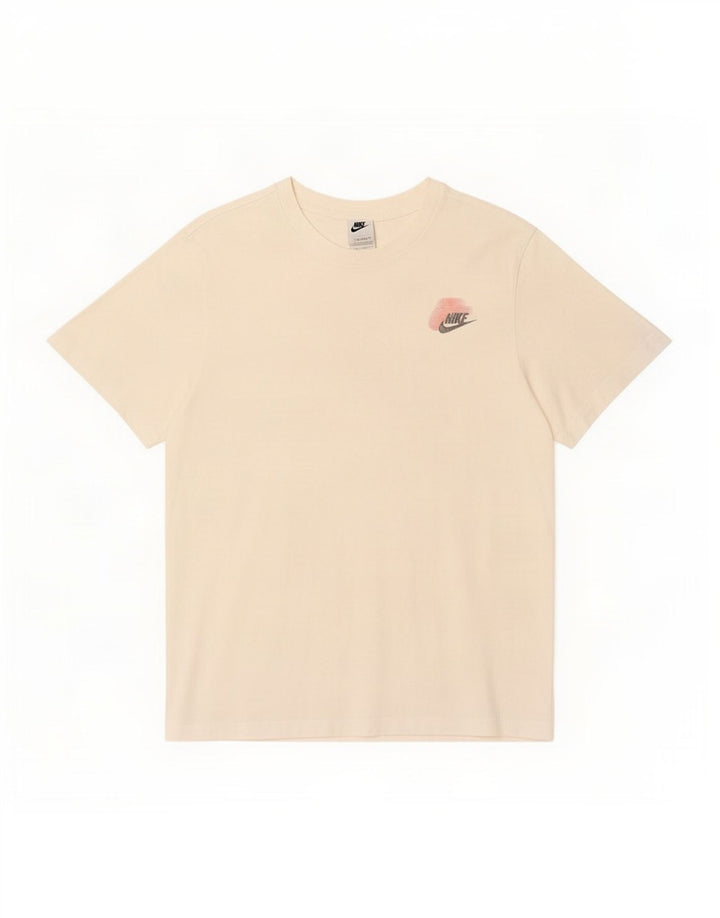 T-shirt grafica da uomo Nike Top in cotone bianco medio