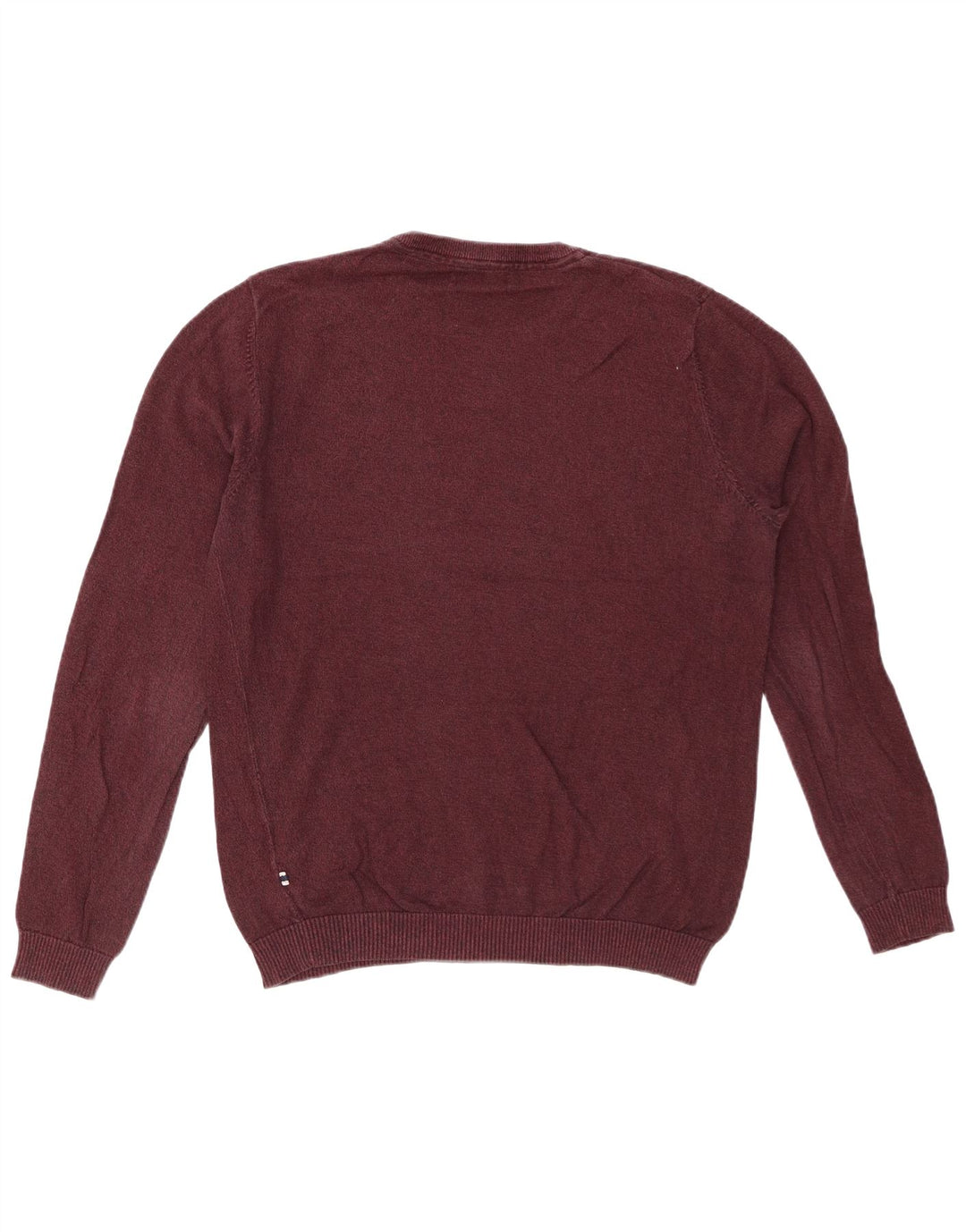 JACK & JONES Maglione maglione girocollo da uomo in cotone bordeaux medio