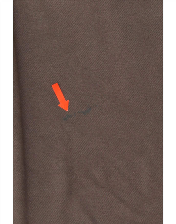 Polo da uomo Fila in cotone grigio medio