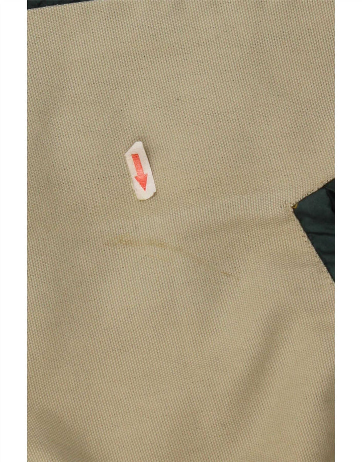Giubbotto bomber vintage da uomo UK 42 XL Beige Colourblock