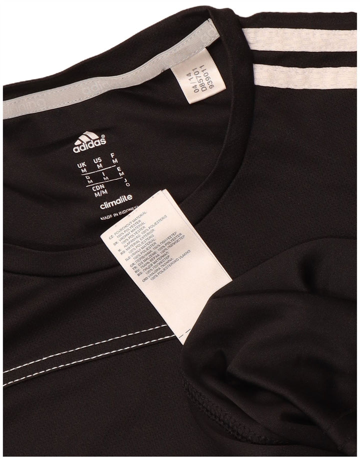 T-shirt Adidas Climalite da uomo, media, in poliestere nero, sportivo