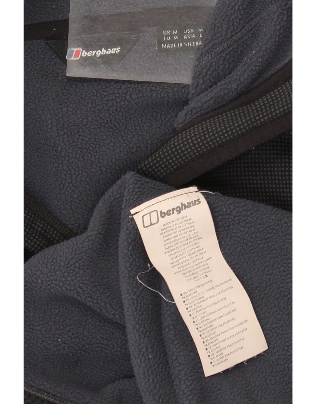 Giacca a vento con cappuccio da uomo Berghaus UK 38 poliestere medio blu navy