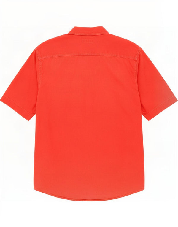 Camicia a maniche corte da uomo Levi's Large in cotone rosso