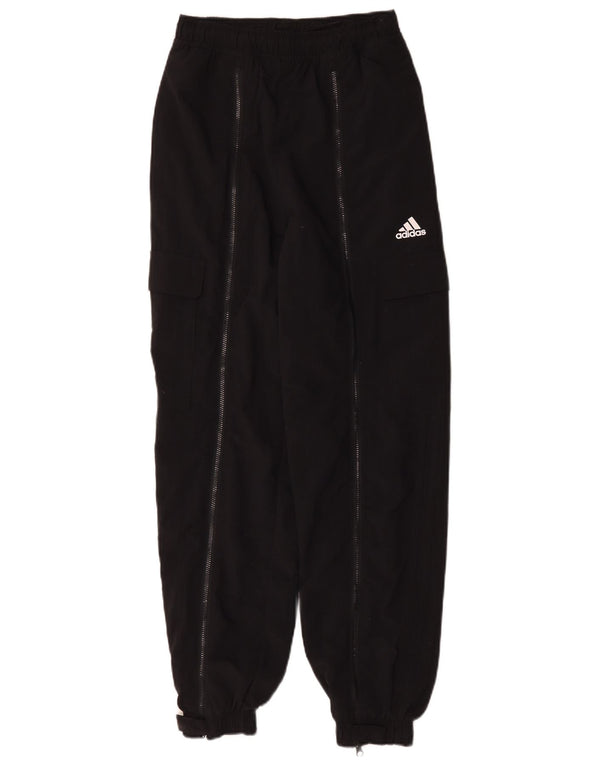 Pantaloni da tuta cargo da donna Adidas Loose Fit Cargo Pantaloni da jogging UK 6 XS Nero