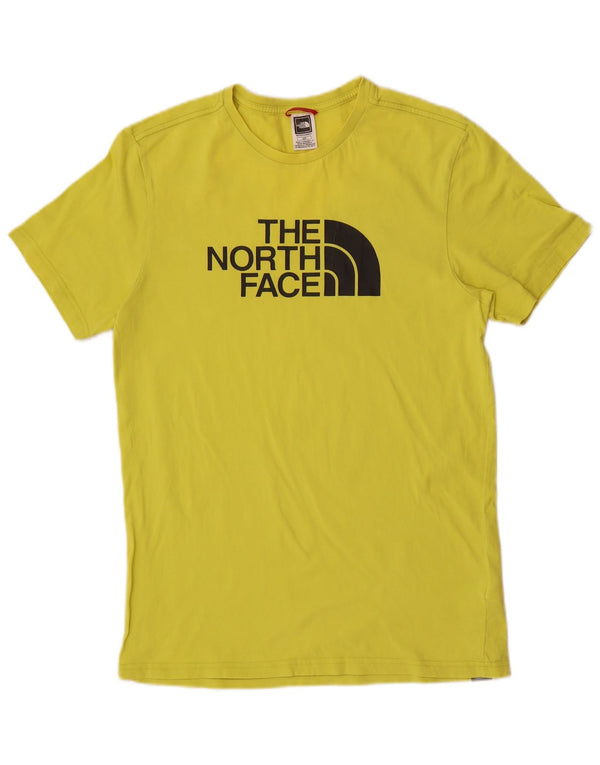 T-shirt grafica da uomo The North Face Top Small in cotone giallo